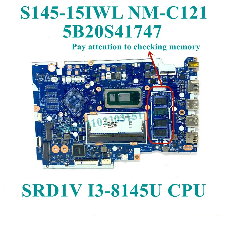 FV440/FS441/FS540 NM-C121 With 5405U/I3-8145U/I5-8265U CPU Mainboard For Lenovo IdeaPad S145-15IWL Laptop Motherboard 100%Tested
