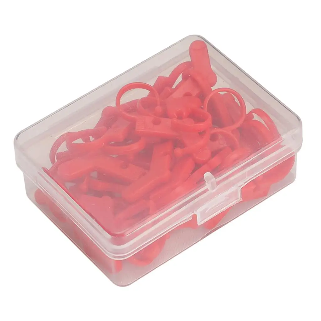 50 Pieces Heart Plastic Knitting Stitch Markers Crochet Clips Mini