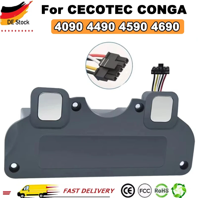 

New 9800mAh/12800mAh Replacement Battery For CECOTEC CONGA 4090 4490 4590 4690 Robot Vacuum Cleaner Accessories Spare Parts Tool