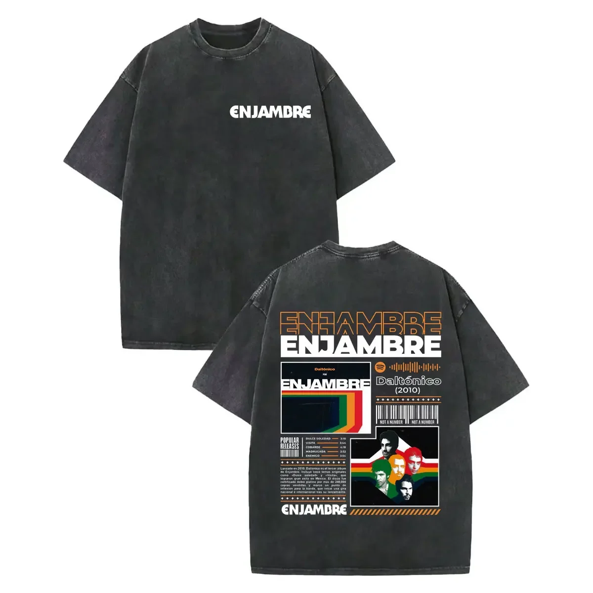 Camisetas Vintage Lavadas con Gráficos del Álbum de la Banda Rock Enjambre, Ropa para Hombre y Mujer, Moda Y2K, Camiseta de Verano Informal de Algodón
