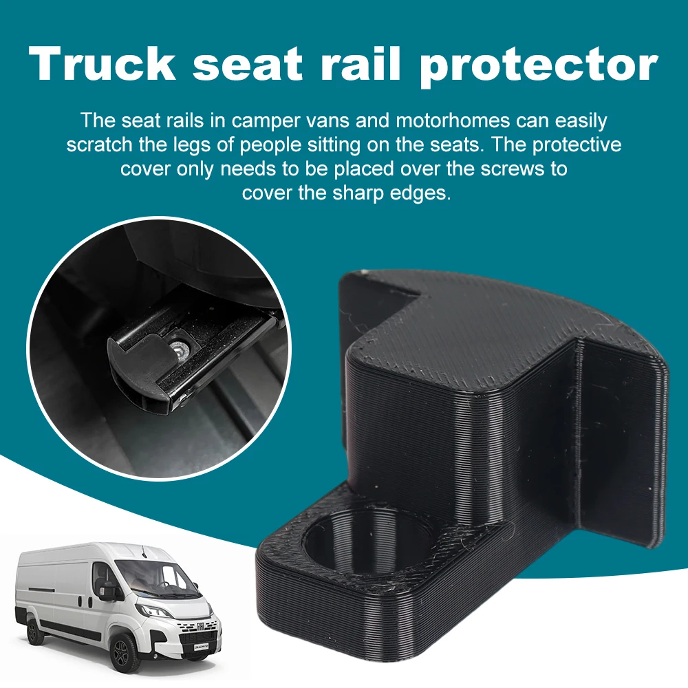2pcs Plastic Caravan Truck Seat Rail Protectors For Fiat Ducato, Citroen Relay, And Peugeot Boxer Plastic Seat Rail Protectors view 3