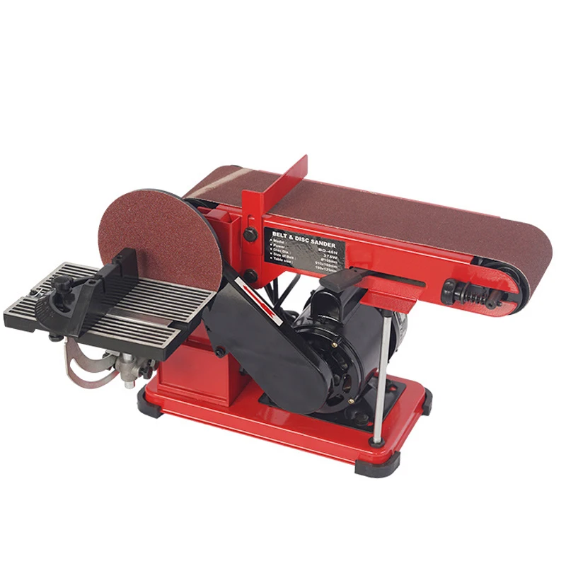 Electric Tabletop Belt Disc Sander Grinder Polisher for Wood Metal Knife Sharpening DIY Projects for Home Workshop