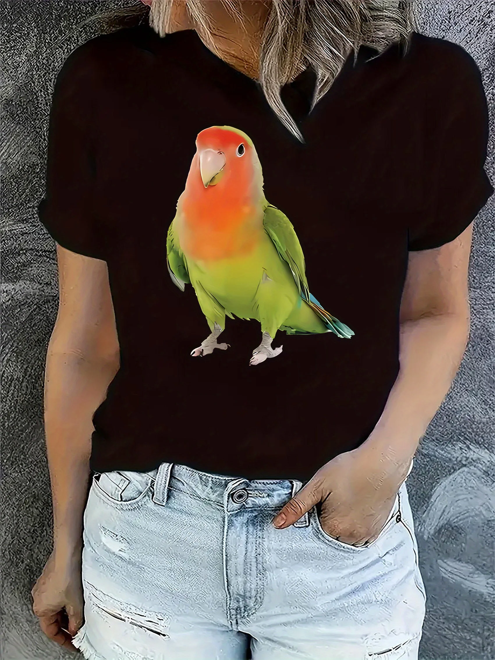 تي شيرت نسائي مقاس كبير برسومات جرافيك بأكمام قصيرة، فضفاض وكاجوال، ناعم ومريح للتنفس، رياضات خارجية