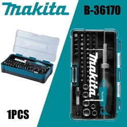 Makita B-36170 RATCHET & Bit-Set 47Pcs Ratchet Wrench Screwdriver Drill Bit Hard Shell Suit Carpentry Hand Tools