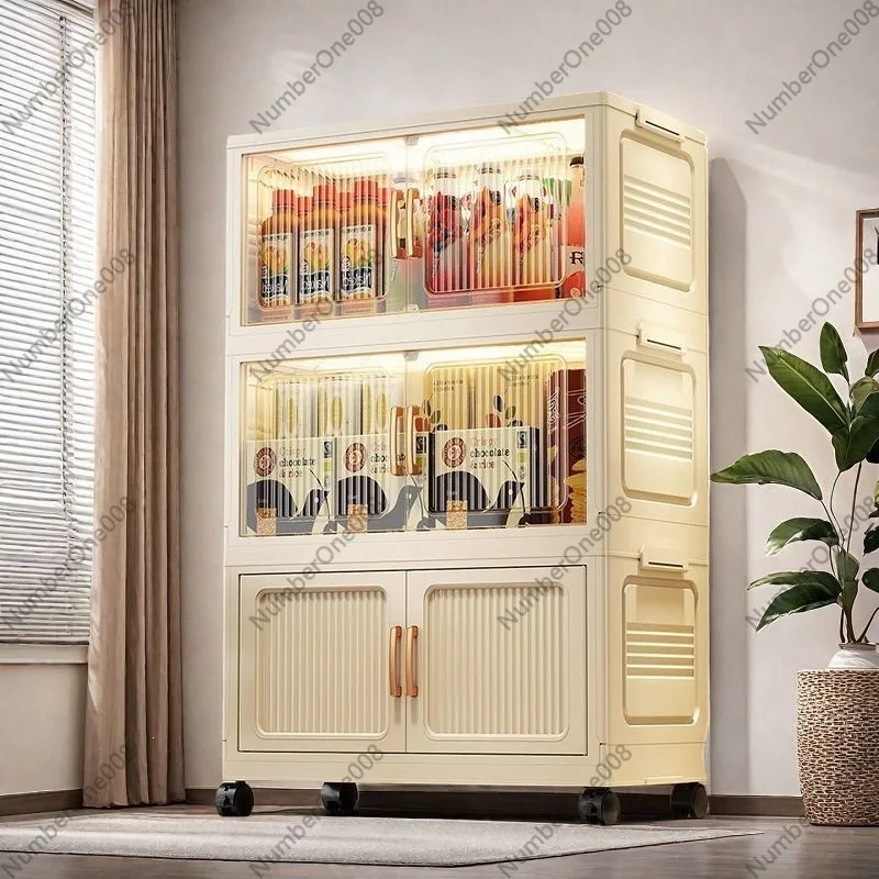 

Kitchen Storage Rack, Narrow Gap Floor Shelf for Fridge Side, Rolling Vegetable Fruit Basket Cart, Multi-Layer Pot Stand