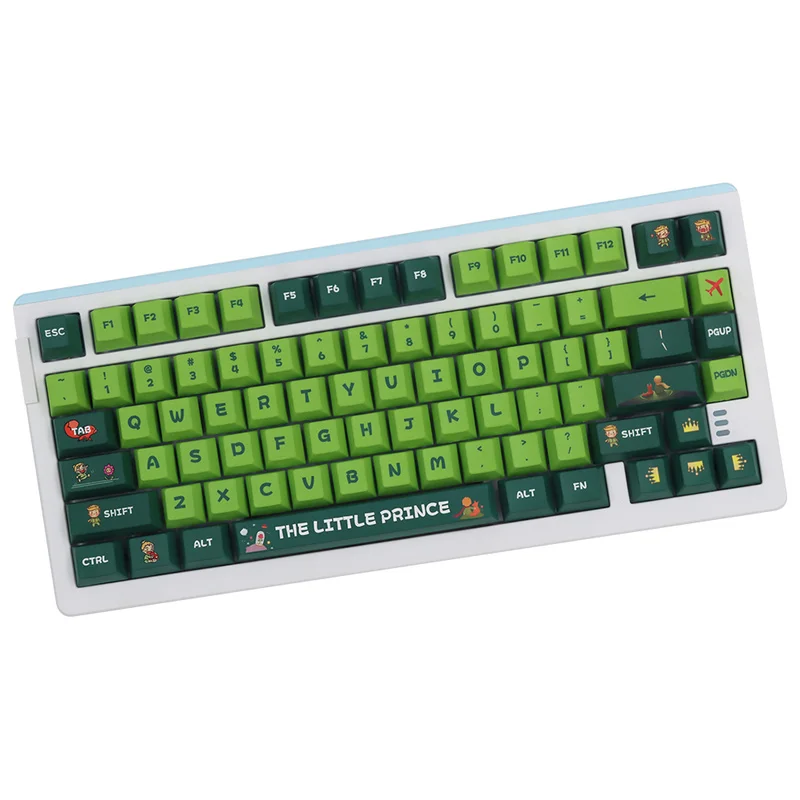 Little Prince Keycaps Illustration Factory Height Five Sided Heat Sublimation Adapt 87 Iqunix Zx75 Mechanical Keyboard Key Cap