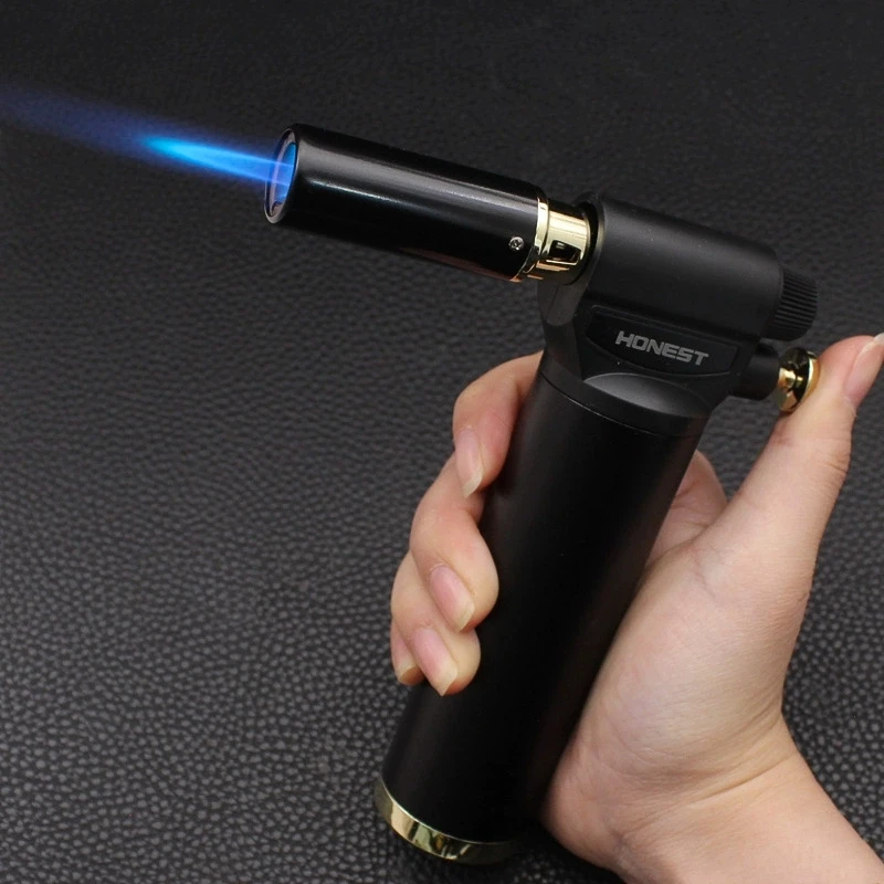 HONEST Multi Functional Outdoor Barbecue Kitchen Baking Lighter Turbo Torch Cigar Lighter Welding Gun Butane Gas Lighters - Image 2