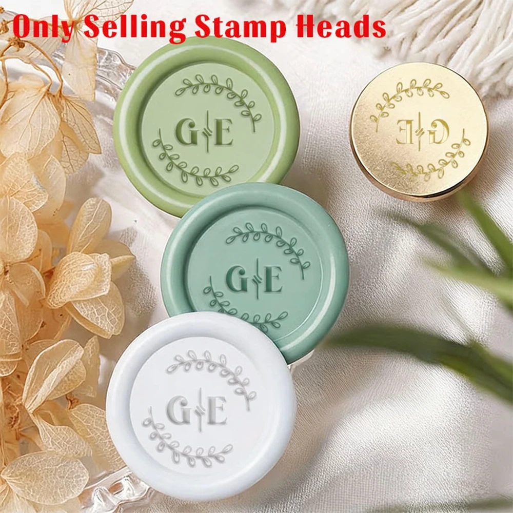 1PC Colorful Personalized Engraved Initials Wax Seal Customizable Engraved Initials For Envelope Sealing, Wedding Invitations