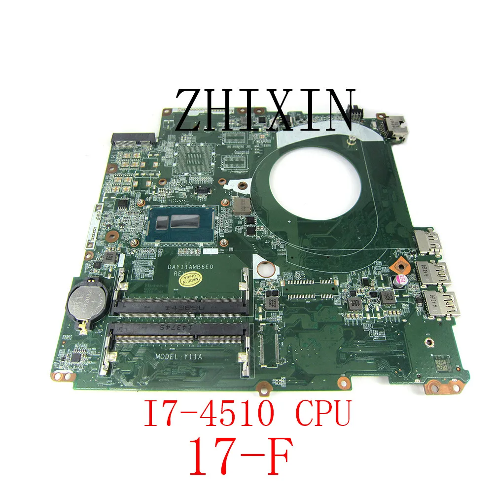 yourui For HP 17-F Laptop Motherboard With I7-4510 CPU DDR3 17.3