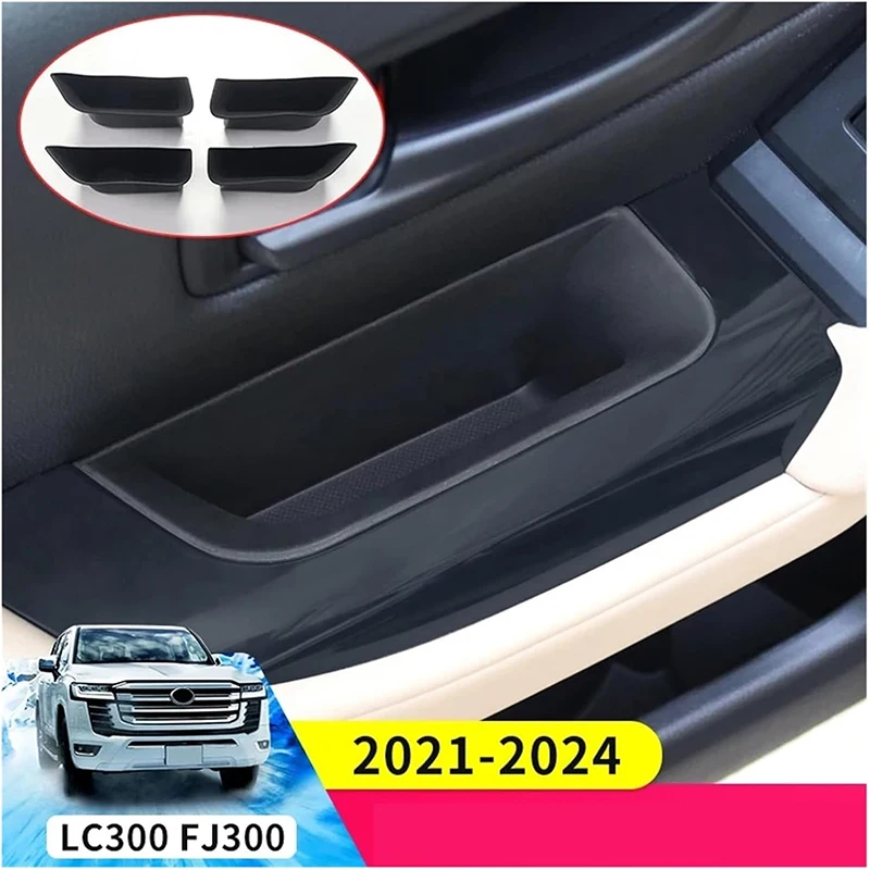 For 2022-2025 Toyota Land Cruiser 300 Lc300 J300 Car Inner Door Storage Box Handle Inserts Organizer Tray Car Accessories