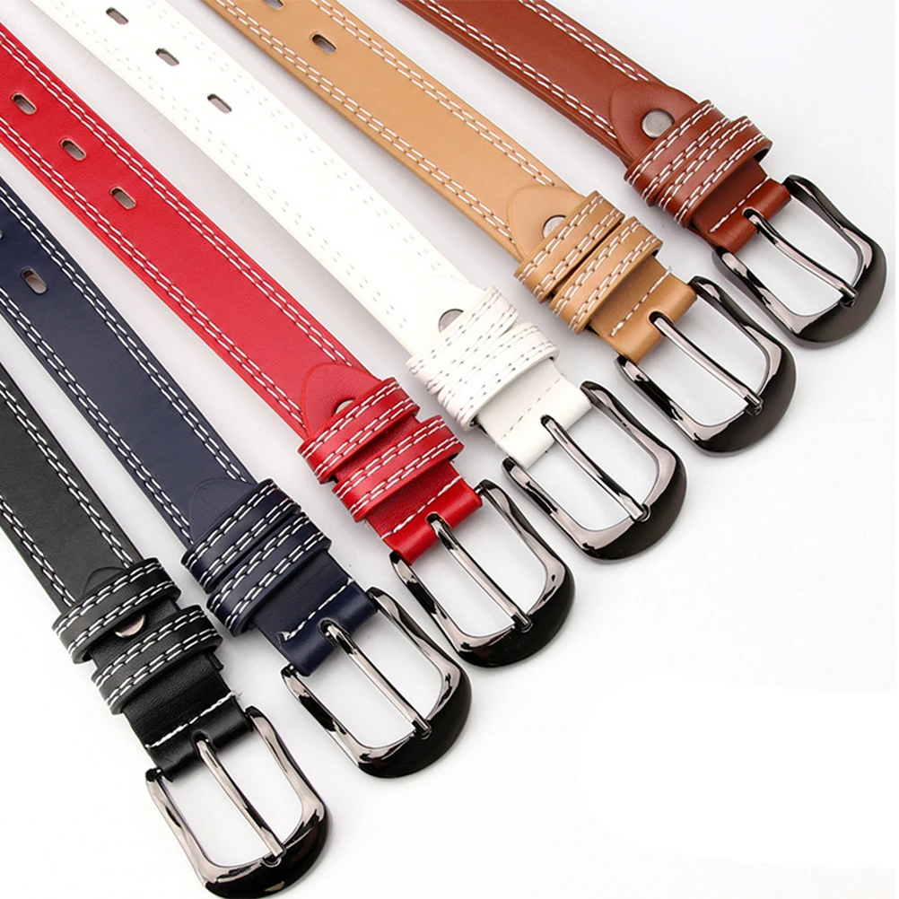 

Women Belt Premium Material Fashion Decorative Dress Trousers Pu Waist Jeans Strips Stylish Retro Buckle Durable
