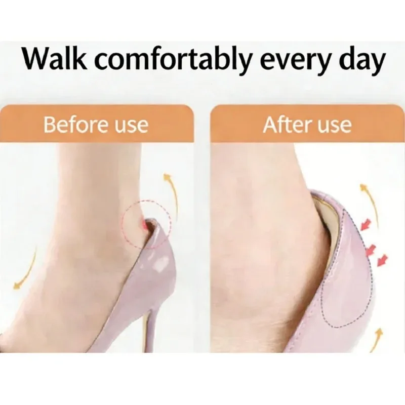 Anti Blister Heel Pads Adhesive Cushion Inserts Cut to Fit for Sneakers High Heels Shoes Anti Slip Gel