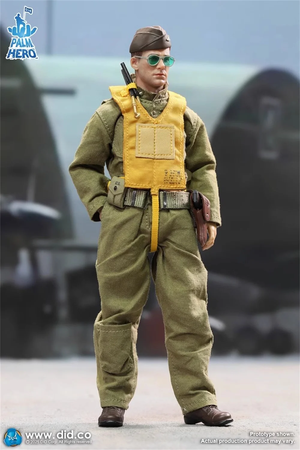 มาใหม่ล่าสุด 1/12 DID WWII Series Palm Pocket Doll Figure US. ตุ๊กตาทหารไพโอเล็ต XA80032 ตุ๊กตาแอ็คชั่นแบบเคลื่อนย้ายได้ทั้งชุด