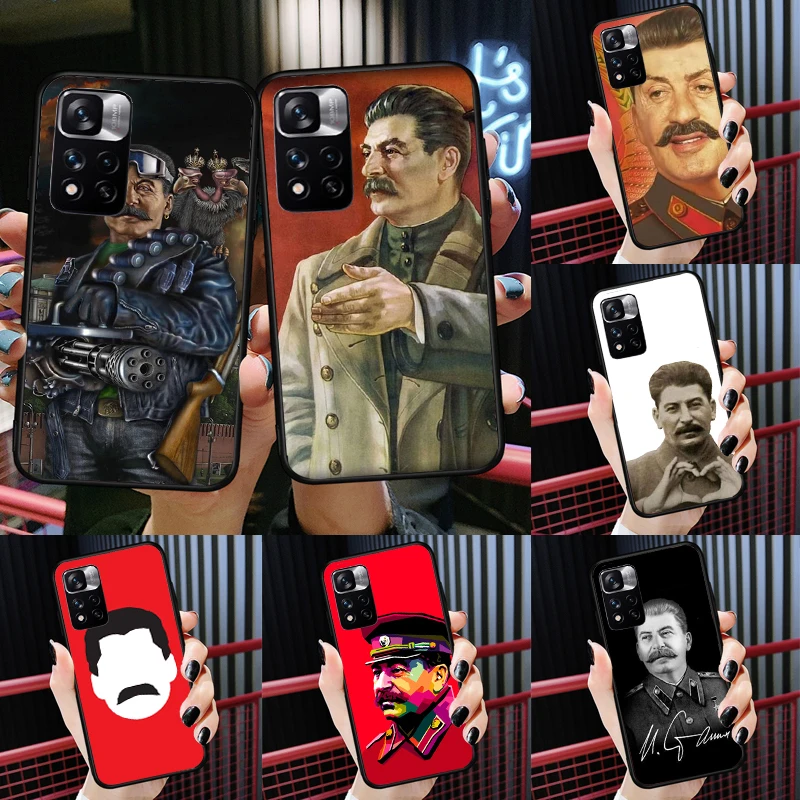 Russian Stalin Ussr Case For Xiaomi Redmi Note 12 11 10 9 8 Pro Cover For Redmi Note 10S 11S 10A 10C 9A 9C 12C 9T