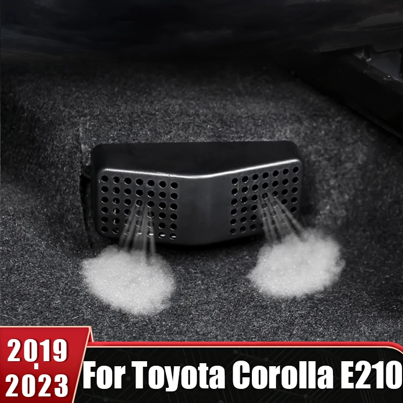 For Toyota Corolla E210 2019 2020 2021 2022 2023 Hybrid ABS Car Rear Seat Under Air Vent Outlet Cover Case Protective Mask Trims