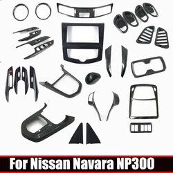 For Nissan Navara NP300 ST 2014- 2020 Interior Accessories MT AT Gear Shift Panel Inner Door Handle window swtich Cover Trim