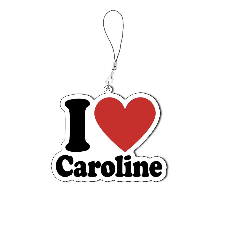 Popular Cartoon Caroline Key Chain Keychains Ring for Accessories Bag Caroline Pendant Keyring Jewelry Fans Love Gift