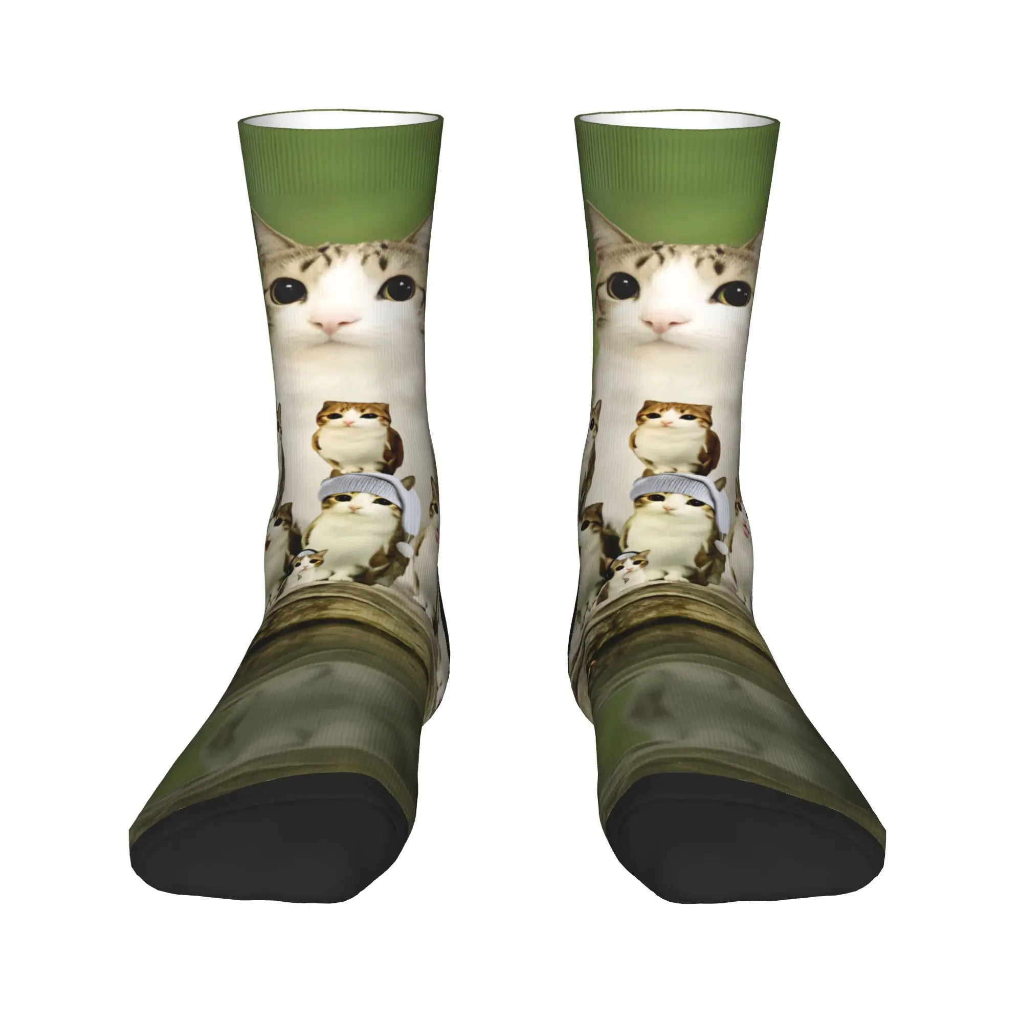 Meowl Cat Family Reunion Stockings Men  Socks Breathable Trendy Socks Autumn Running Sports Non Skid Graphic Socks Gift