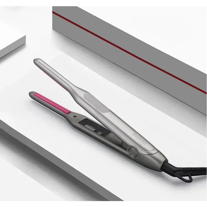 Hair Straightener and Curling Iron, 2 in 1 Flat Iron for Short Hair, LED Ceramic Beard Straightener