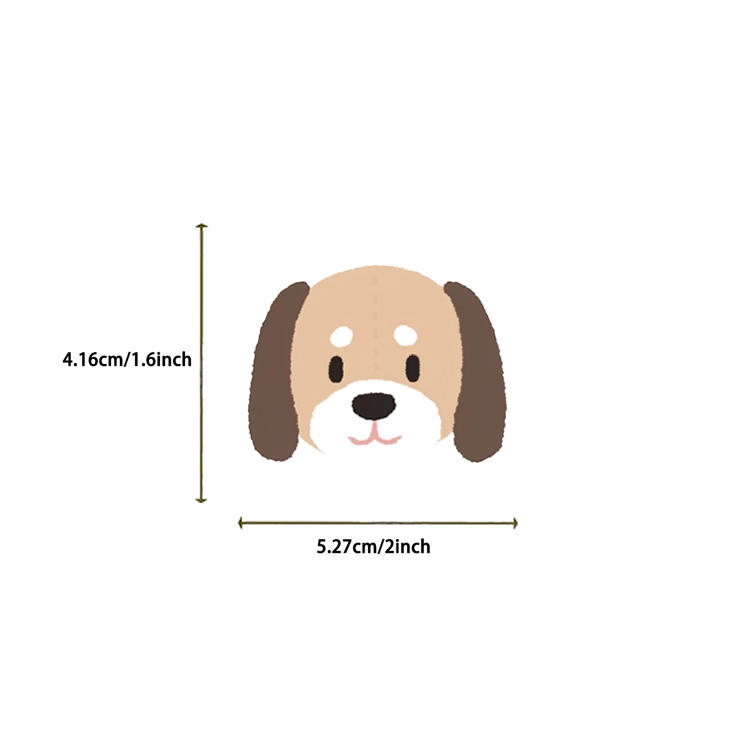 귀여운 강아지 스티커 DIY 방수 만화 그래피티 스티커, 노트북 컴퓨터 전화 기타 수하물 스크랩북용, 55 개