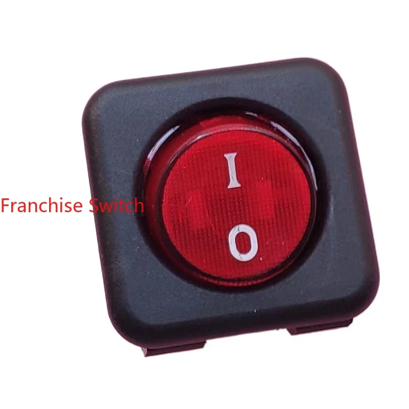 

10PCS R21-22C/R30 four-leg dual-way large ship type rocker switch with light 30X30 R2