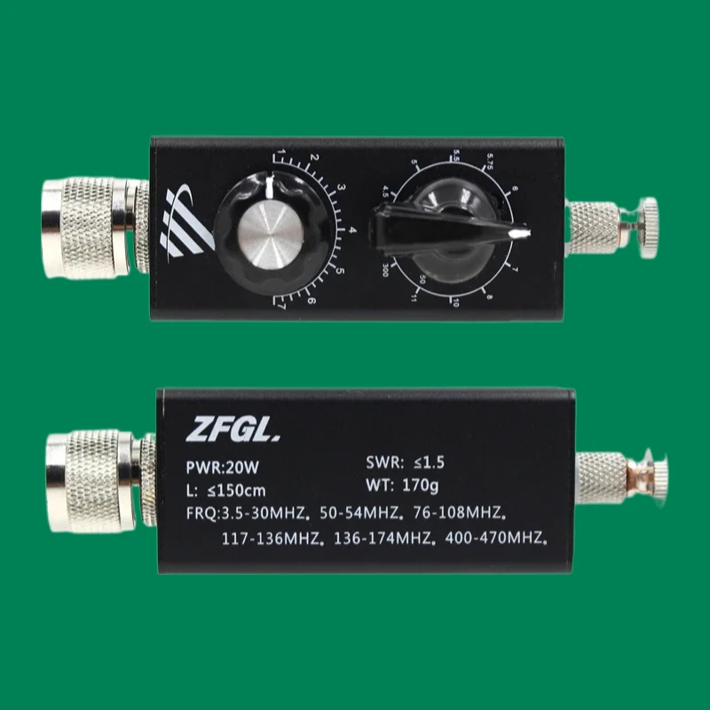 Full-Band 30W QRP Shortwave Antenna 5MHz-55MHz Portable Transmitter Aerial with Tuner Adapter for UHF VHF Shortwave Radio Statio