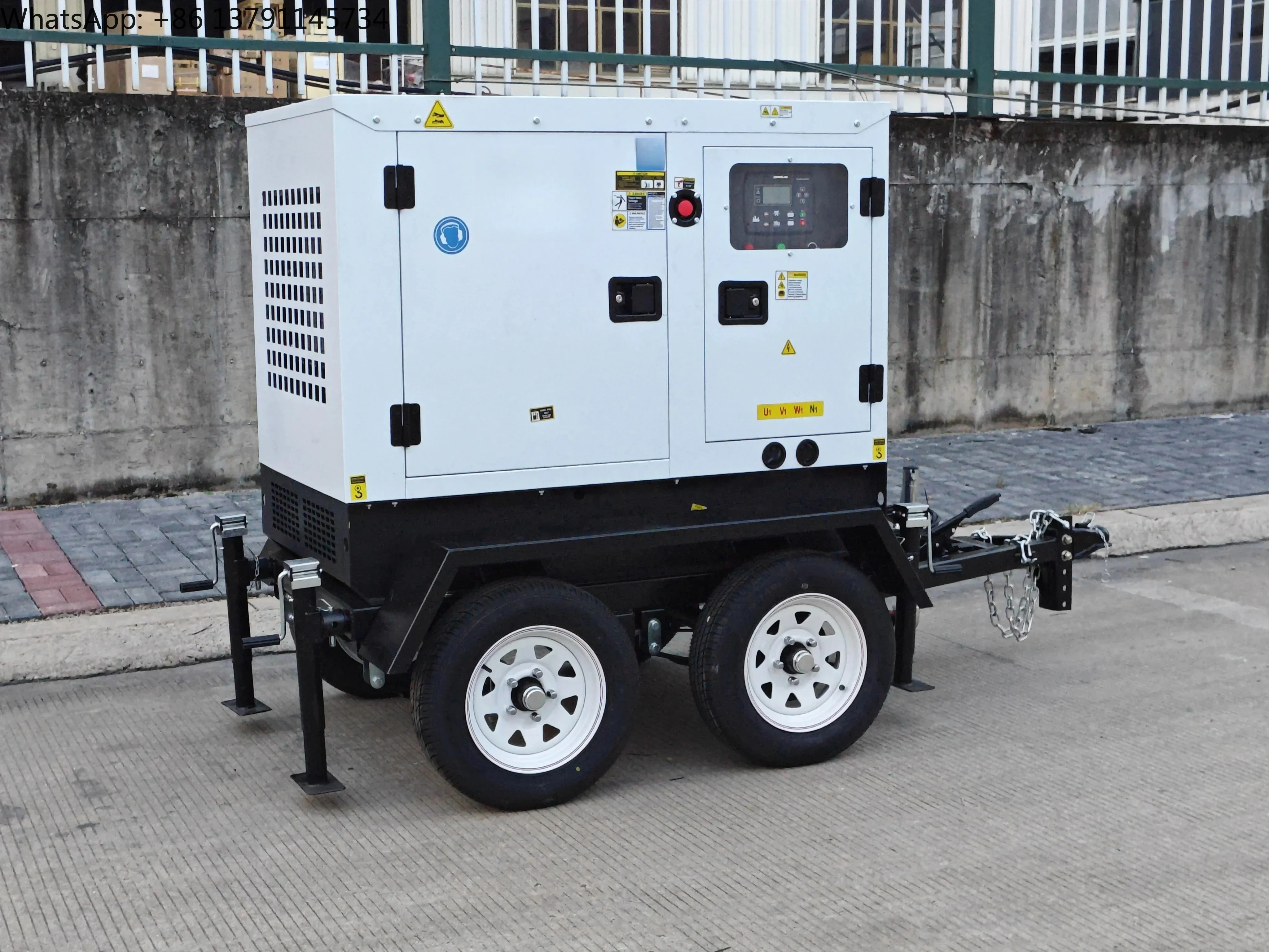 l 20KW Trailer Type Generator Power Silent Mobile Diesel Generators Water Cooling System 30KW 40KW 50KW Portable Generator Set