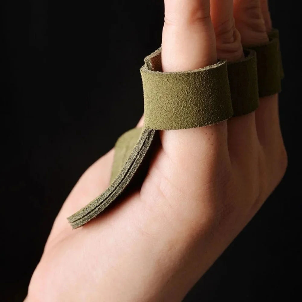 Leather Weight Lifting Training Gloves Palm Protection Women Men Fitness Sports Gymnastics Grips Pull Ups Weightlifting Workout image 4