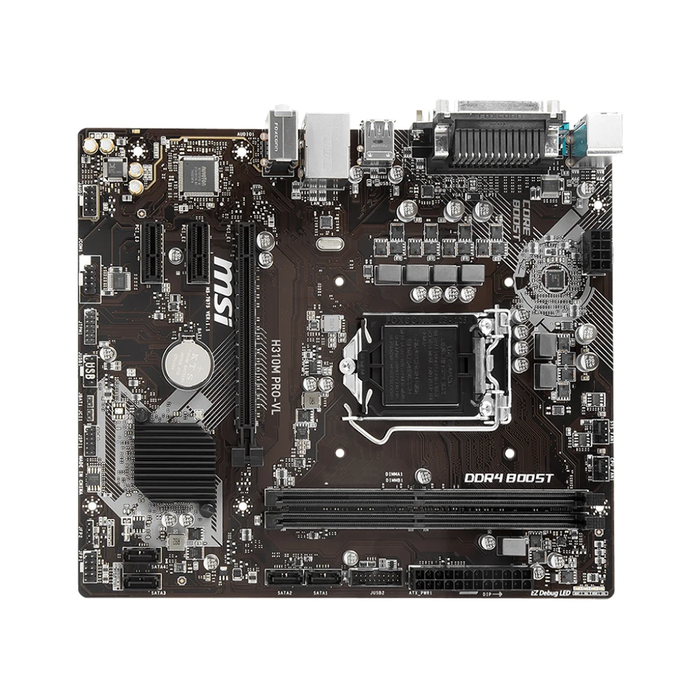 MSI H310M PRO-VL Płyta główna LGA 1151 Obsługa Intel H310 i7-9700KF 9900 9500F 9400F 8300 8500 G4930 8100 procesor DDR4 32 GB m-ATX