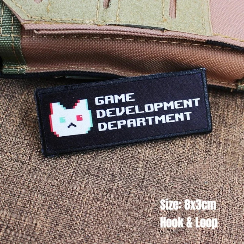 Game Development Department Tactical Patch Funny Printed Hook&Loop Armband Military Morale Badge Clothing Backpack Stickers