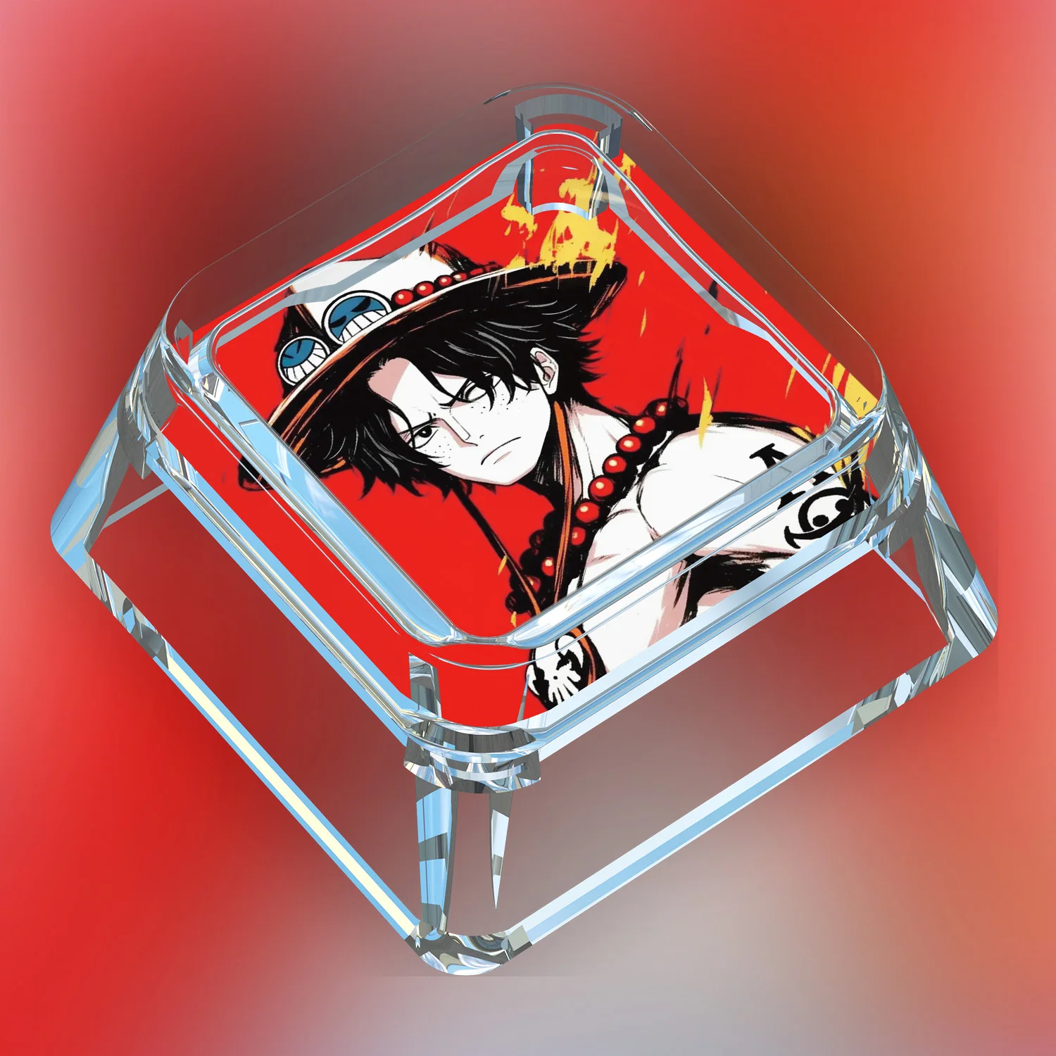 10종 원피스 로로노아 조로 기계식 키보드 키캡 루피 투명 광투과 기계식 키캡 선물 장난감