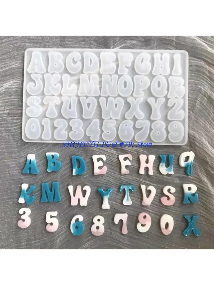 

E21f английские буквы силиконовой плесени номера плесень уникальная буквенно -цифровая плесень для творческих ювелирных ручной