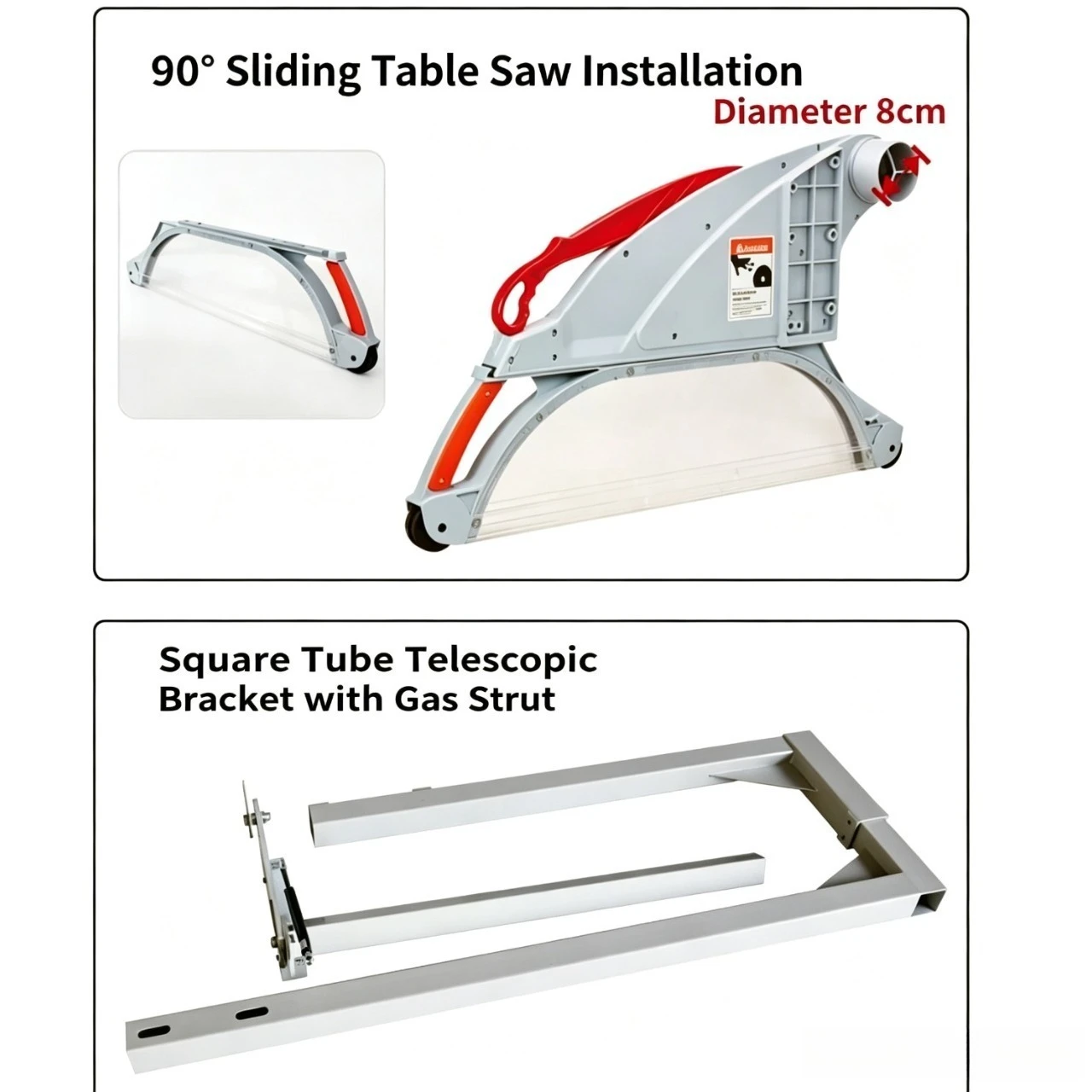 Precision Panel Saw Dust Cover Support Bracket Woodworking Machinery Accessory Dust Collection Hood For Sliding Table Saw