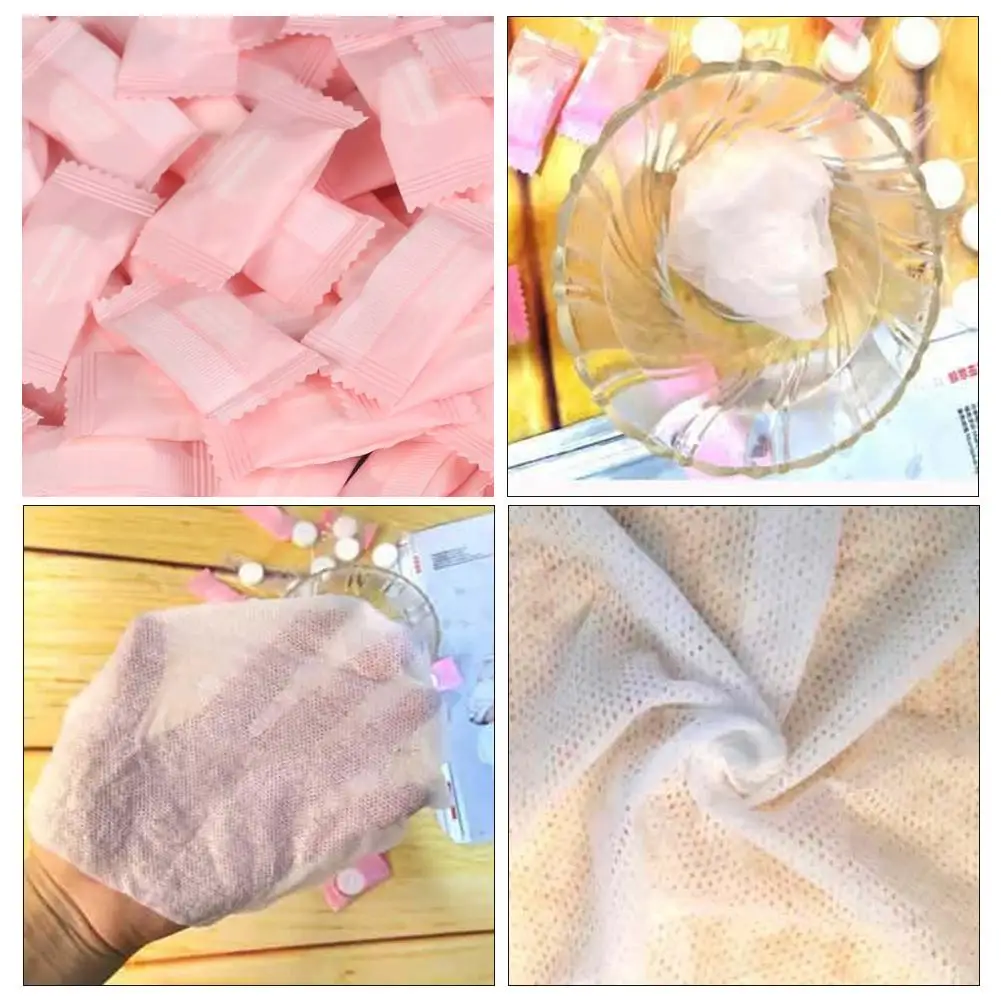 Compressed Towel Washcloth Disposable Face Towel Travel Small Facial Portable Towel Square Cleansing R9B2