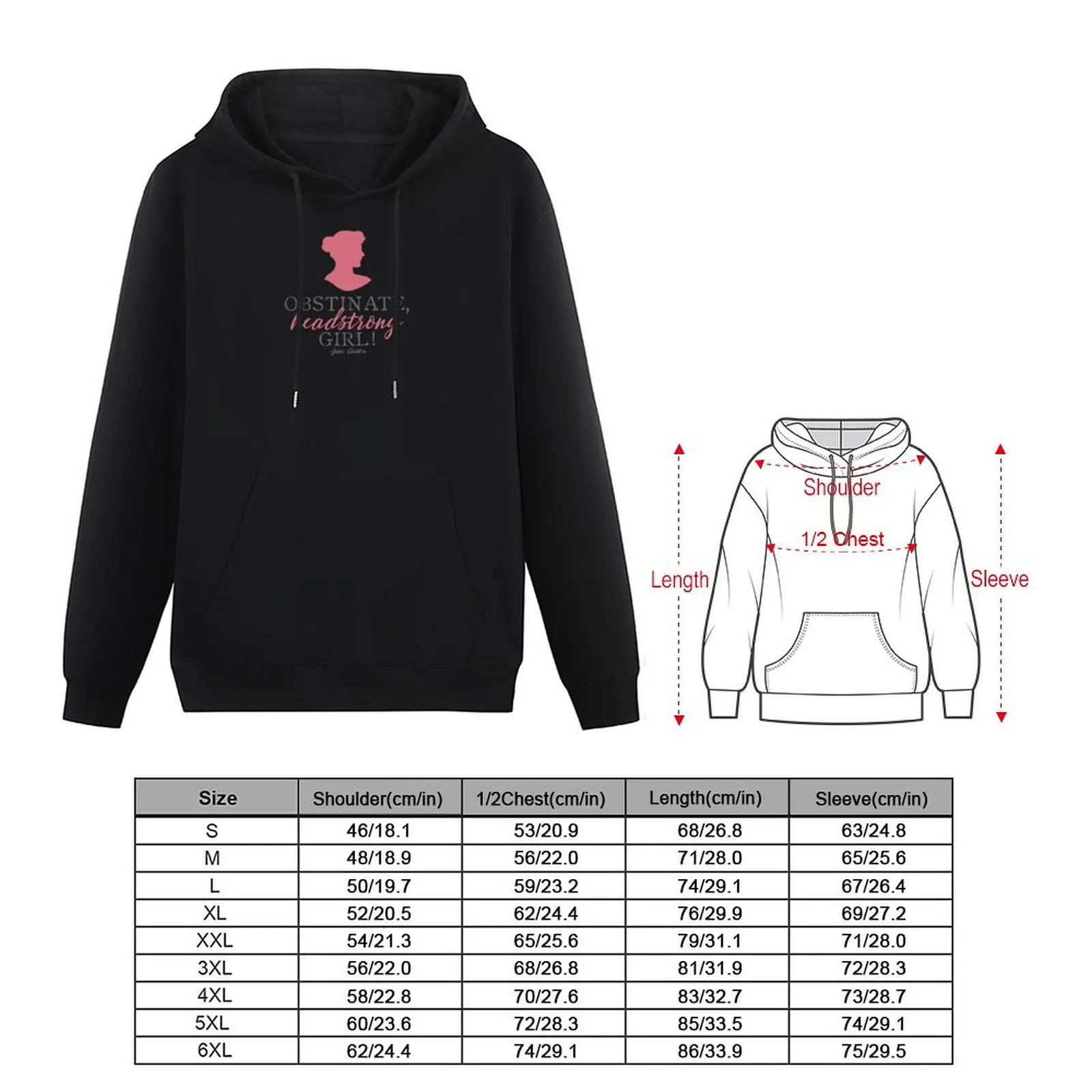 Obstinate Headstrong Pride and Prejudice Jane Austen Design Pullover Hoodie men's clothes new in hoodies & sweat-shirt