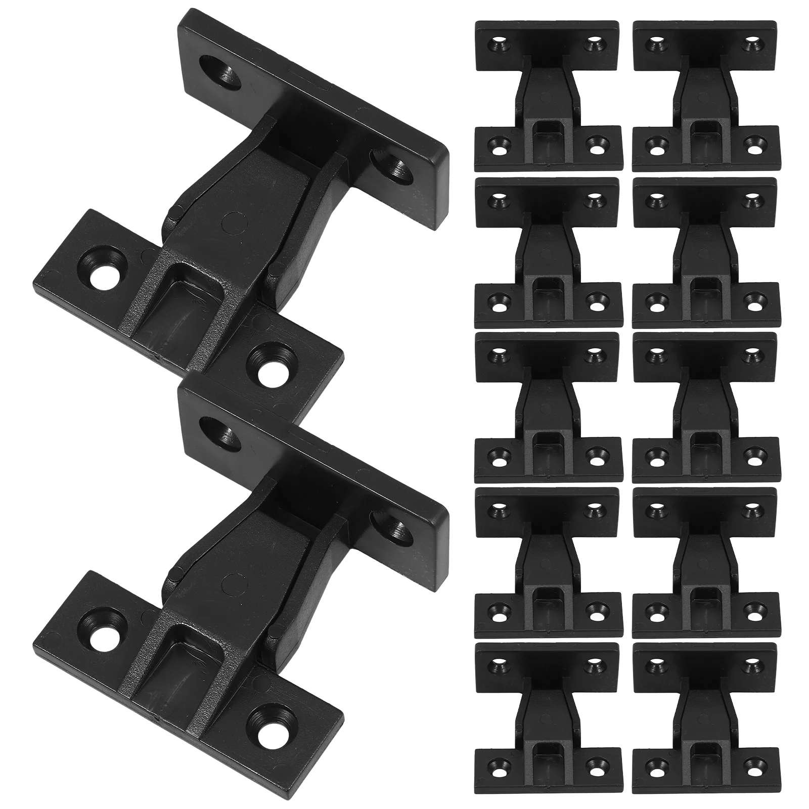 

12 set Plastic Quick Fitting Furniture Panel Joints Bracket Corner Buckle For Cabinet Wardrobe Mounting Shelf Support
