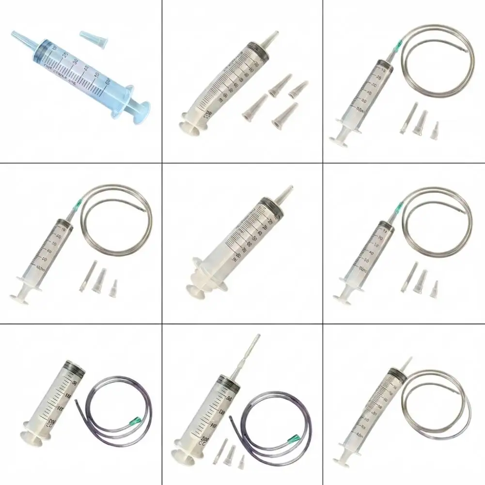 Plastic Syringe Liquid Dispenser Clear Measurement Scale 60/100/150/200/250/300 ML For Pet Feeding Garden Nutrient Transfer