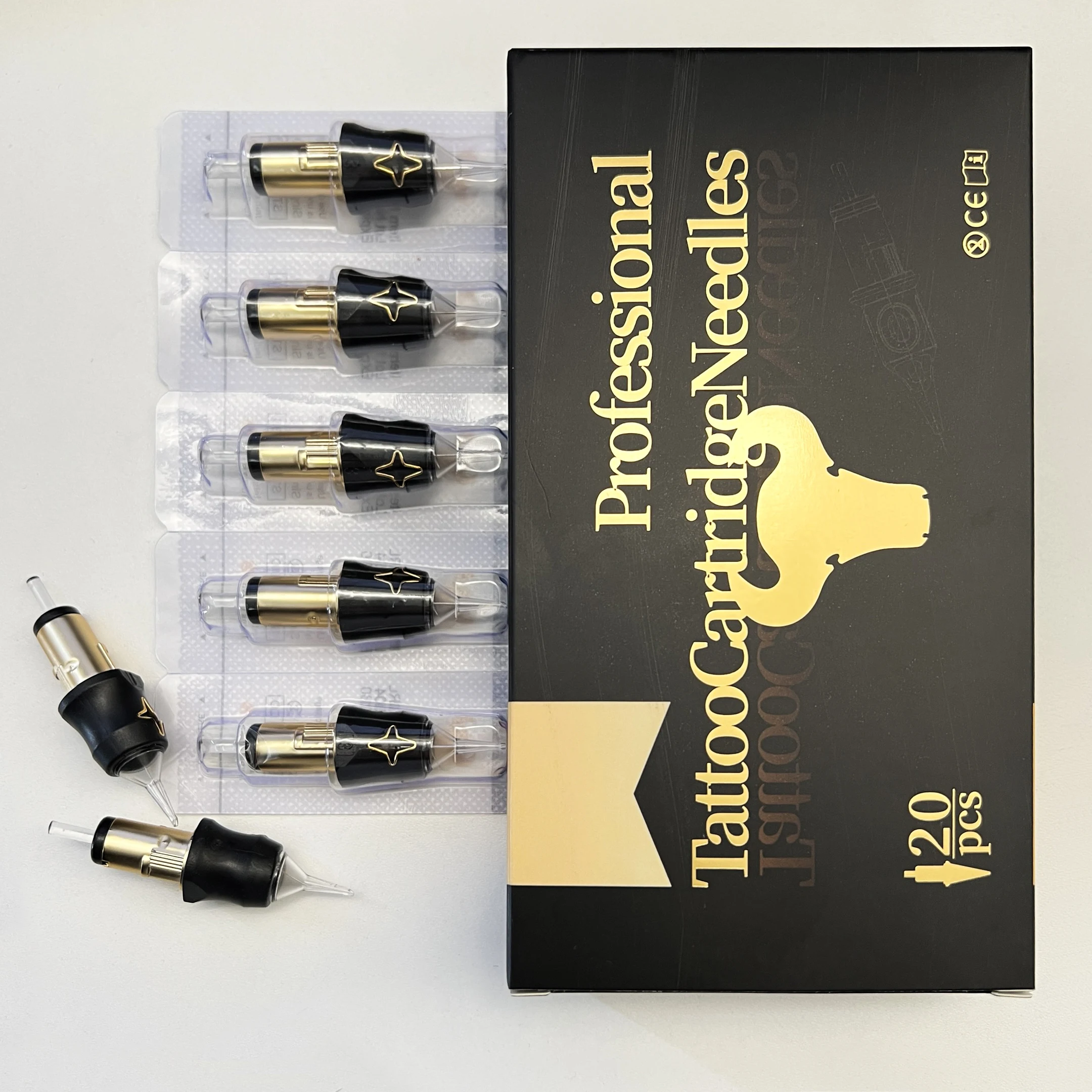 

НОВИНКА 20 шт. синие иглы для картриджей для татуировки RL RS M1 CM одноразовые стерилизованные иглы для картриджей для тату-машины поставки ручек