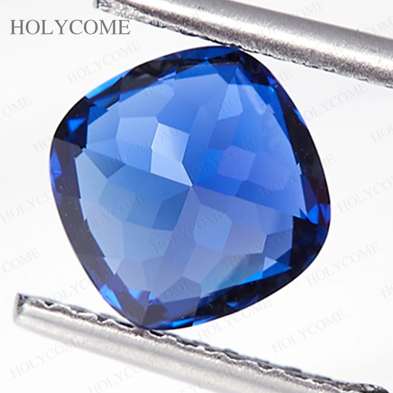 Top[Lab Grown Sapphire] Natural Blue Sapphire Cushion Cut Selectable AGL Certificate Loose Gemstone for Jewelry Making DIY Beads