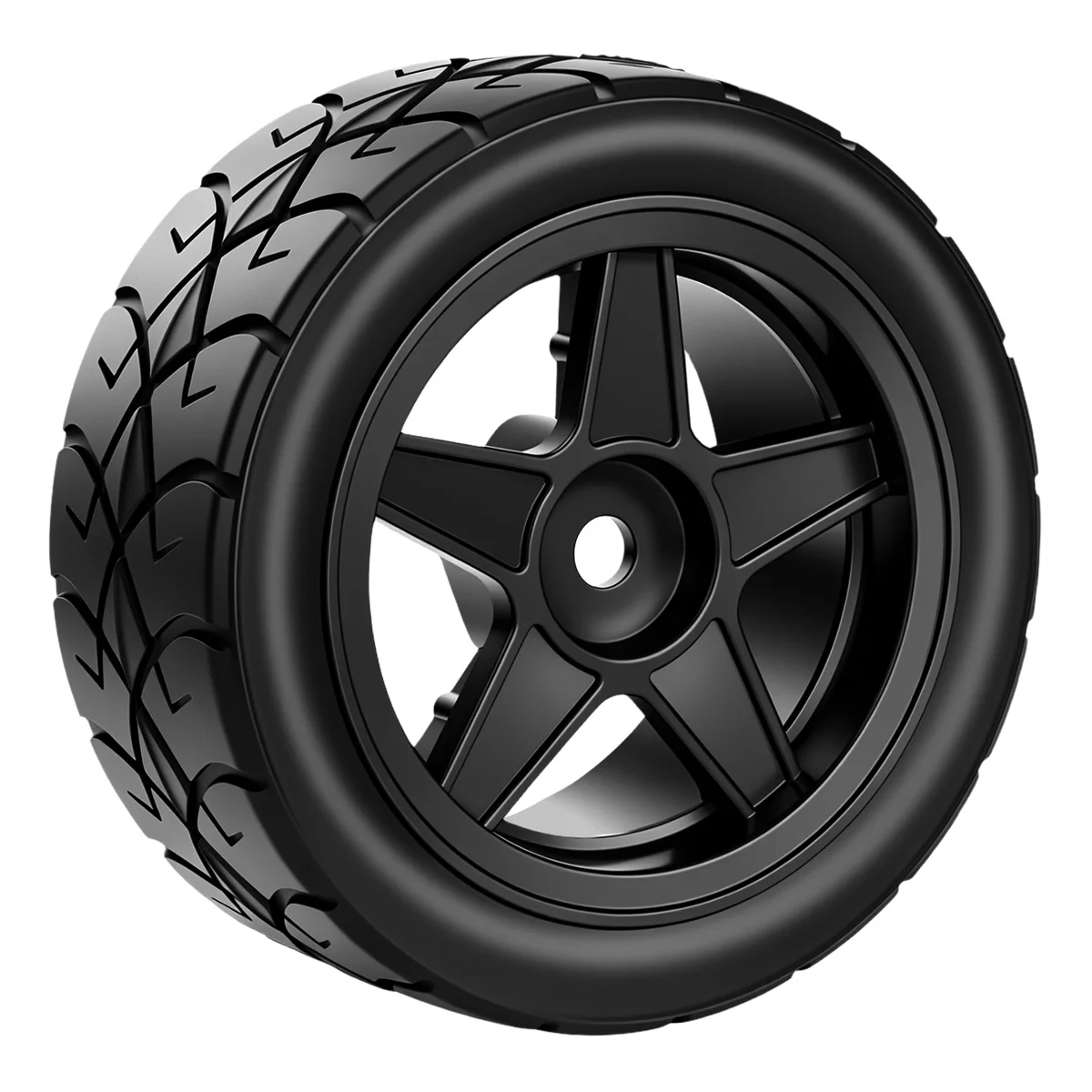 4Pcs 42mm Plastic Wheel Rubber Tire With Foam Insert For 1/10 1/12 RC Car Tamiya M03 M04 M05 MB01 MF01 XM01 SW01 Upgrade Parts