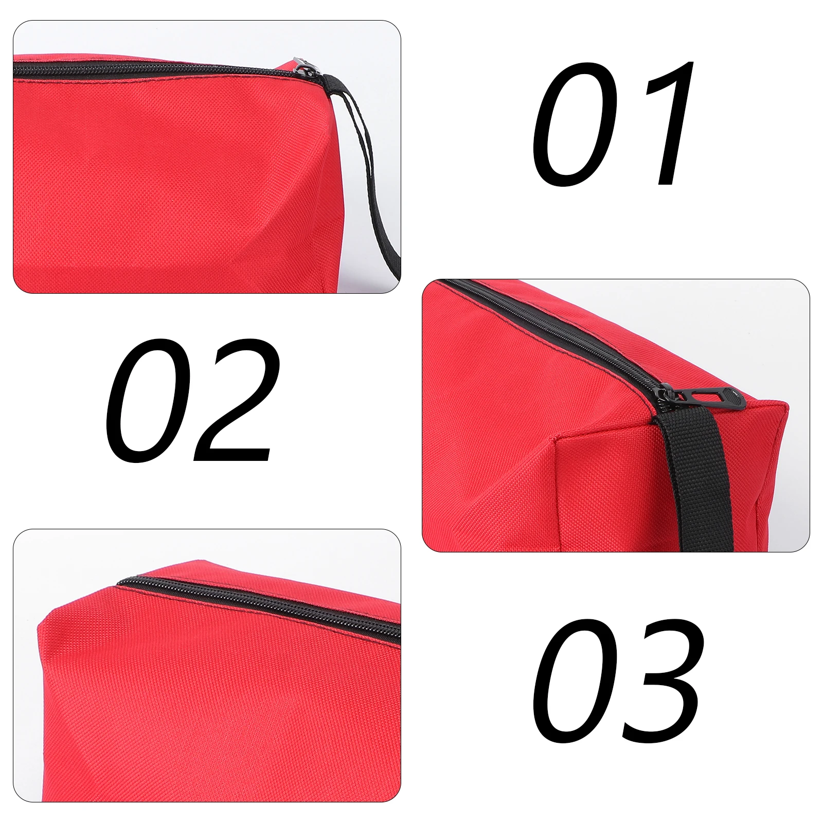 Waterproof Tool Pouch Storage Bag Oxford Cloth Large Capacity Toolkit Zipper Tools Bag Durable Multi-functional