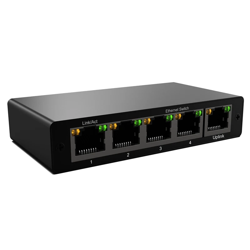 Gigabit Network Splitter 1000Mbps RJ45 LAN 1 To 4 Network Port Expansion Network Splitter Simultaneous Internet Access