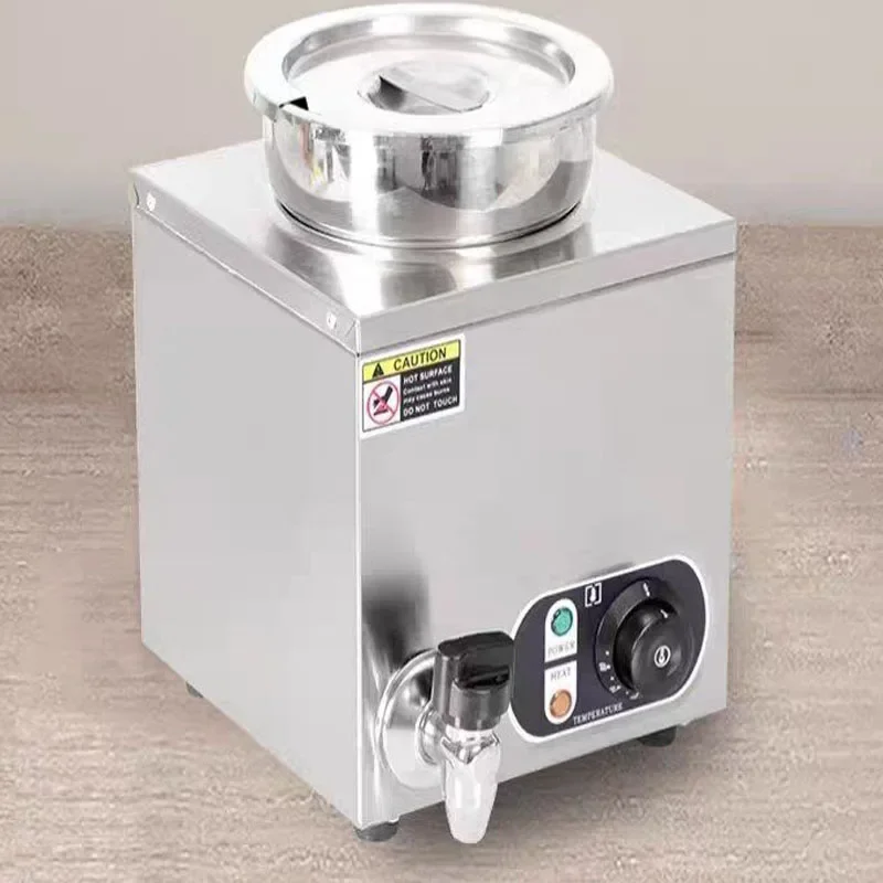 4 Round Pot Stainless Steel Commercial Bain Marie Electric Soup Warmer Adjustable Temp Food Heat Preservation Machine Customized