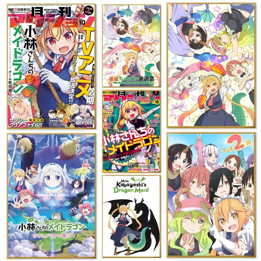 Anime Miss Kobayashi's Dragon Maid Poster Paper Print Home L