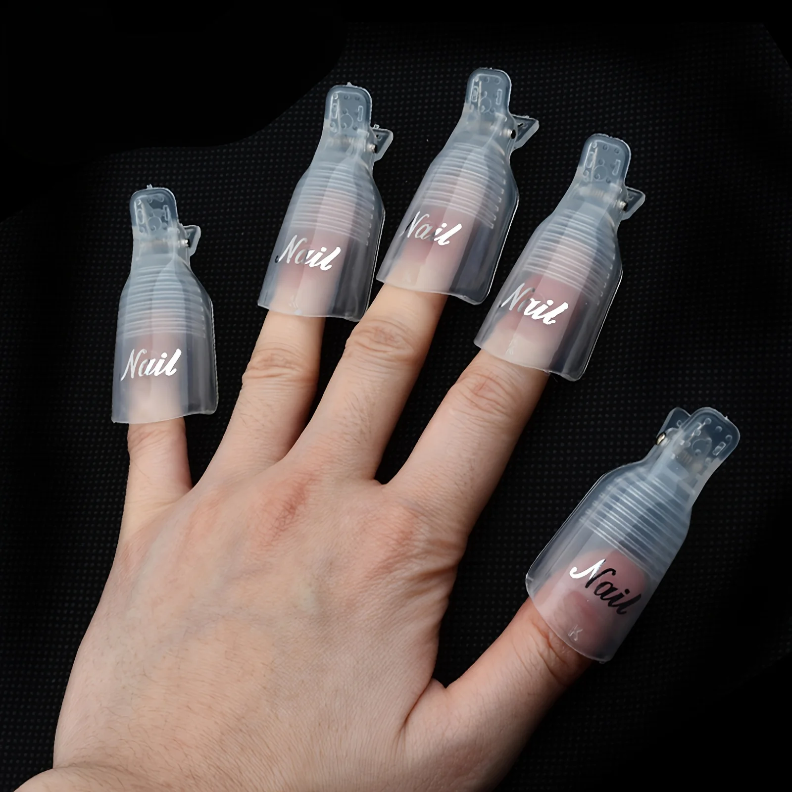 10 Nail Removal Clips Can Be Used Repeatedly Instead of Tin Foil for Nail Tools. Nail Covers Come in Multi-color OPP Bags