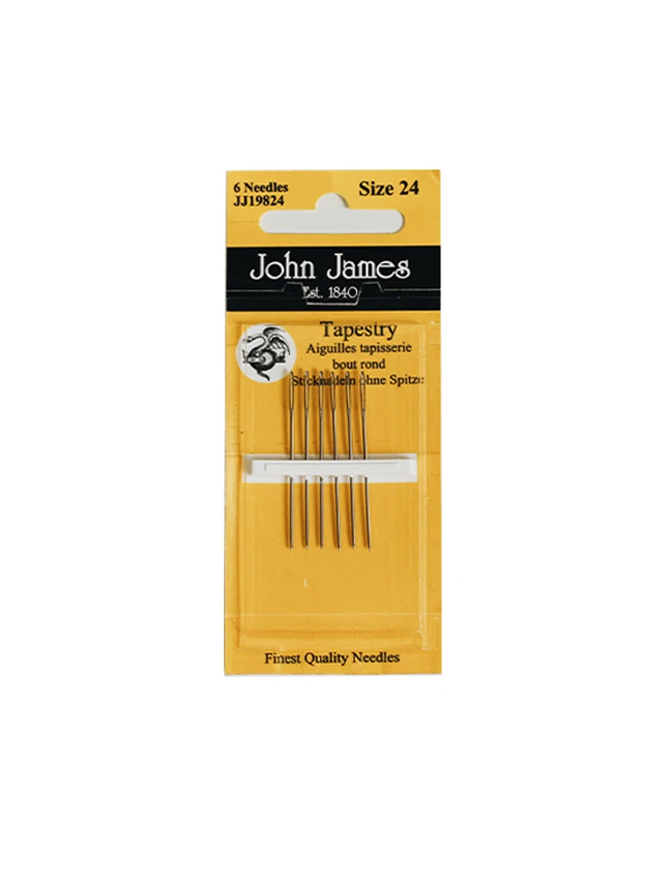 

John James Cross-Stitch Needle Blunt Head 22 24 26 28 Number Home Fabric Sewing DIY Materails And Tools arp Needles