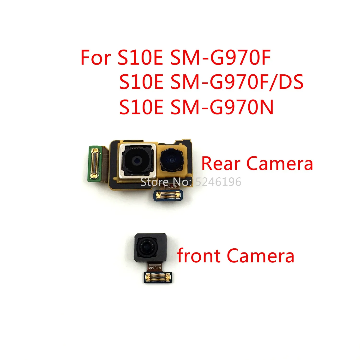 1pcs Back big Main Rear Camera front Camera Module For Samsung Galaxy S10E SM-G970F S10E SM-G970F/DS S10E SM-G970N Replace Part