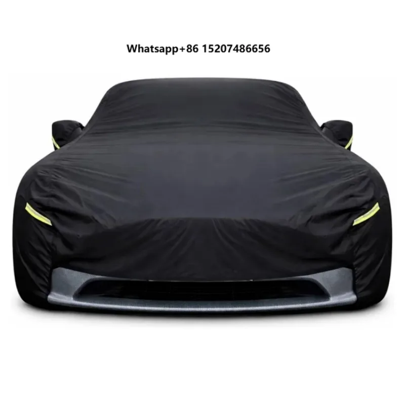Car Cover All Weather Exterior Rain Snow Protection Dustproof Lightweight Door Zipper Charging Port