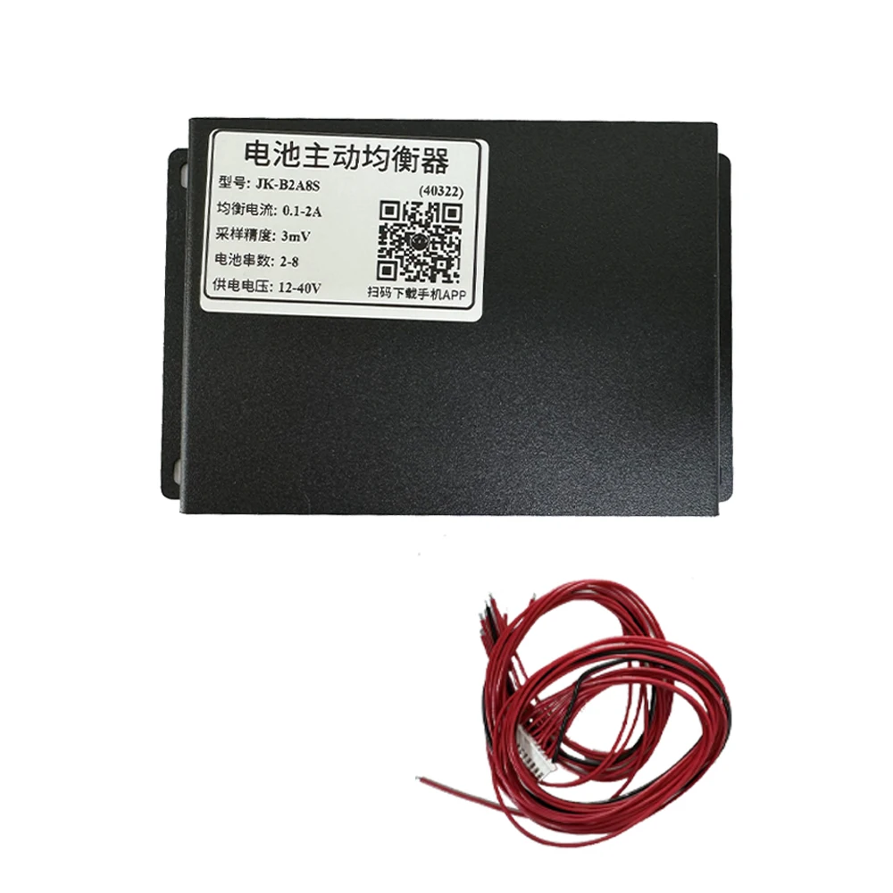 JKBMS Smart BMS B2A8S JIKONG Active Equalizer 2S-8S 2A Balance Current 3S 4S 5S 6S 7S 12V 24V Li-ion LiFePo4 Voltage Balancer