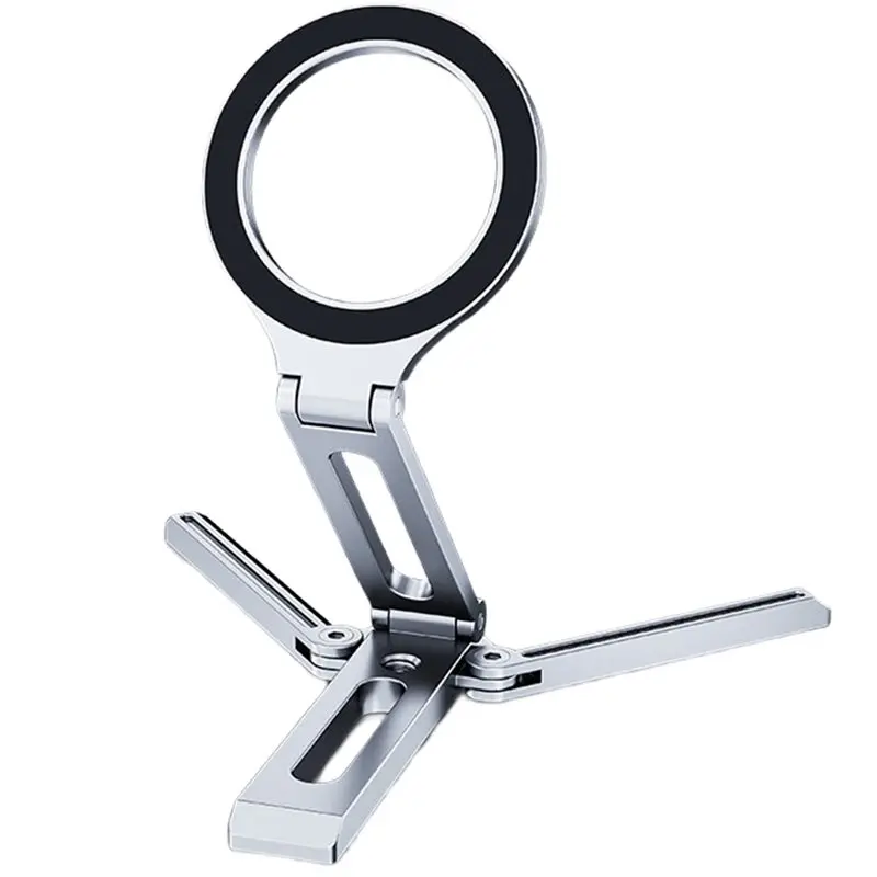 AS95-Phone Holder Aluminum Alloy Holder For Magsafe Foldable For Vlog For Travel Folding